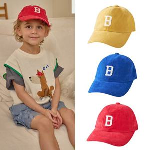 [블루독8-키즈] 택1 옐로우 BI베이직볼캡 야구모자 챙모자 골덴 코듀로이 두돌선물 초등 25A1980005