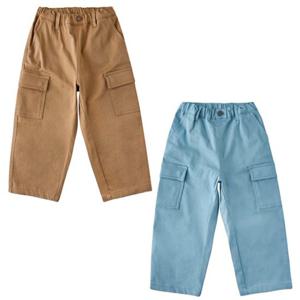[블루독8-키즈] 택1 카멜 테이퍼드카고포켓팬츠 면스판 간절기 바지 두돌선물 초등학생 25A1541002
