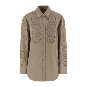 위켄드막스마라 자수 소프트 포플린 셔츠 2525196011600 001