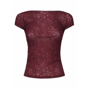 [PINKO] 라프리마 여성 탑 탱크 레이스 핏티드 1052282M5R62 Dark 레드 /8