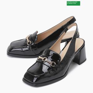 베네통 소가죽 애나멜 슬링백 구두 BCSH01441