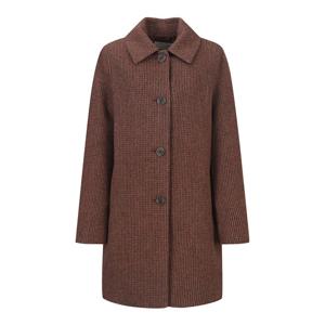 [베스띠벨리]울블렌디드 패턴 하프 코트 BJHRX2644-KD