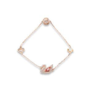 스와로브스키 5472271 Dazzling Swan 핑크 스완 스몰 팔찌