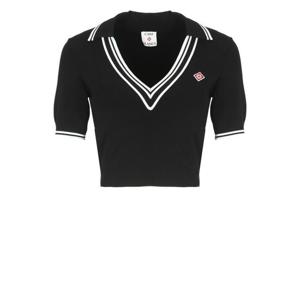 카사블랑카 반팔 티셔츠 WPF25KW101801 VISCOSE Black