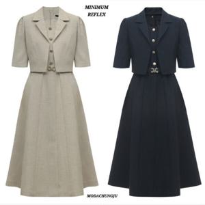 [미니멈]MD 자켓 슬리브리스 원피스 셋트 MD MMYBAWO6030_CJ