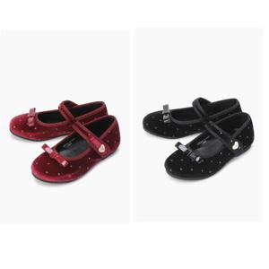 [베네통 키즈] 벨벳 리본 플랫 QCSH01541_2컬러