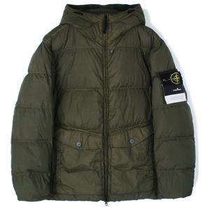 25FW 스톤 크링클랩스 후드 패딩 카키 K2S154100011 S0A23 V0054