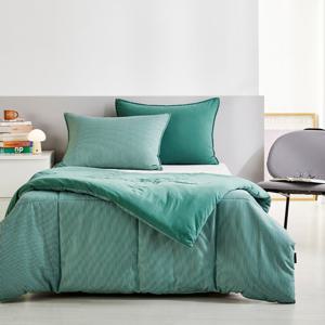 [모던하우스] 소프트워싱 리버시블 싱글 차렵이불 베개커버 세트 로프그린