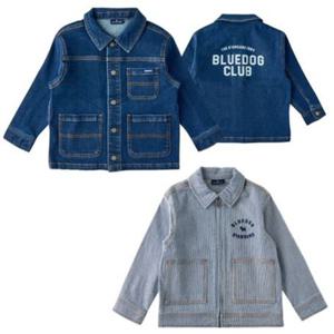 [블루독8-키즈]택1 데님미디엄 데님아웃포켓자켓 청자켓 스판 면점퍼 간절기 두돌선물 초등학생 25A2512101