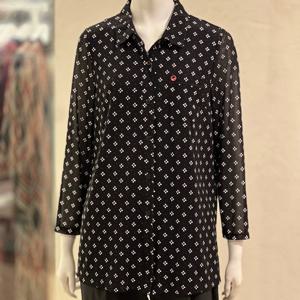 [벨리시앙]플라워 패턴 블라우스형 재킷 JK4310