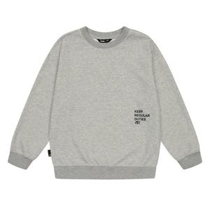 소이 남아 레터링 포인트 맨투맨 티셔츠 23F0402_GY