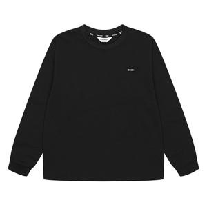 에꼴리에 남아 자수 와펜 포인트 티셔츠 23C0402_BK