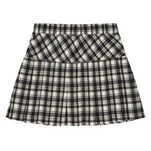 에꼴리에 여아 밴딩 체크 플리츠 스커트 23C5852_BK