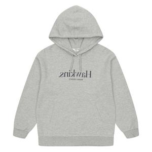 에꼴리에 남아 심플 레터링 후드 티셔츠 23C0407_GY