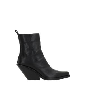 Ann Demeulemeester 스퀘어 토 앵클 부츠 B0013315LT180 099 TP948044282