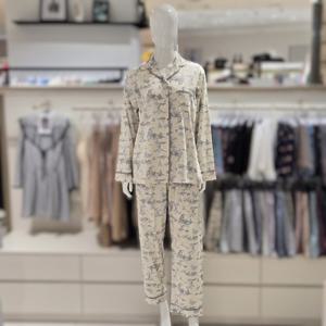 [바바라] 간절기 실내복 홈웨어 실켓면 파자마 잠옷 AWP4610B GR