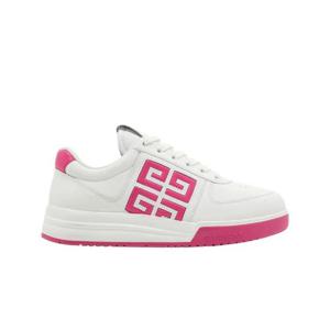 지방시 스웨이드 G4 스니커즈 화이트 푸시아 BE0030E1L9-126