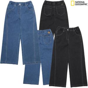 내셔널지오그래픽키즈  와이드핏 데님 팬츠 K253GPT020