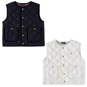 [블루독8-키즈]택1 블랙 다이아퀼팅베스트 이너 조끼 점퍼 간절기 자켓 레이어드 두돌선물 초등 25A3513101