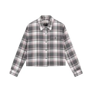 [폴햄]여성 플란넬 크롭 셔츠 PHF4WC2012