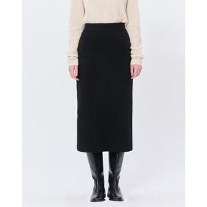 질스튜어트 뉴욕 여성 24FW 스테디셀러 블랙 짜임 울캐시미어혼방 밴딩스커트 WJSK4D370BK