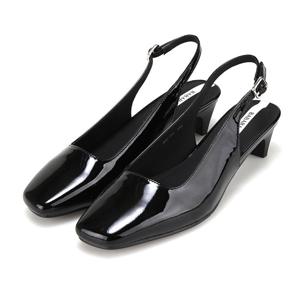 [바바라(슈즈)]바바라 언발란스 스퀘어 슬링백 BBI733BK