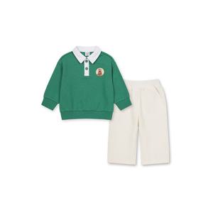 [탑텐키즈]남아) 유아 버비 피케 카라 맨투맨 셋업 MKF1IP1302