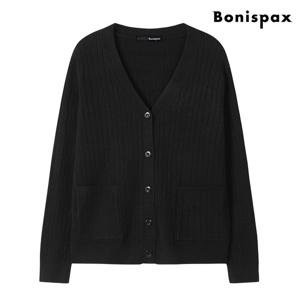[보니스팍스(여성의류)]비스코스 V넥 니트 가디건  XP3CK001L0