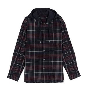 [뱅뱅]남녀공용 후드 탈부착 체크 긴팔 남방 (CSK637)