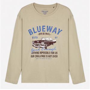 [뱅뱅]남녀공용 빅사이즈 프린트 긴팔 티셔츠 (BTK722)