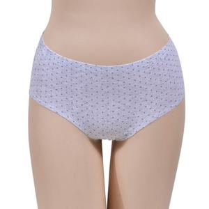 (고아라)무봉제 누디라인 폴카도트 미디 삼각팬티