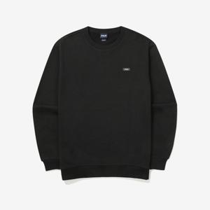 [휠라] TAG가 69,000원 기모 베이직 스몰로고 맨투맨 (FS2POG4101U_BLK)