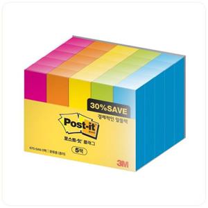 3M 포스트잇 페이지마커 670-5AN-5 알뜰팩