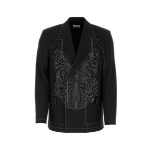 오프화이트 자켓 OMEW001S23FAB002 1001 Black