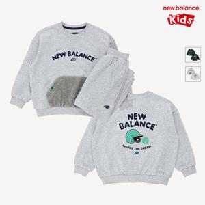 [뉴발란스키즈] NK9YF4402U(AA) 라이트멜란지그레이 Baseball) 코듀로이 우븐 패치 셋업