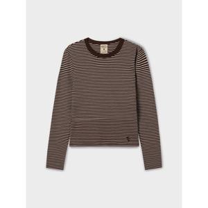 [후아유] Ribbed Long Sleeve T-shirt WHLAF3821F