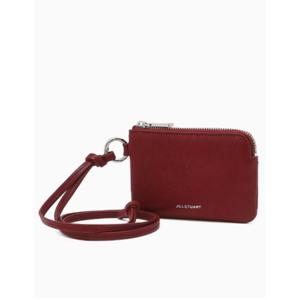 [질스튜어트ACC] JAHO5F541R3 [카드홀더] 체리레드 가죽 지퍼 파우치 홀더