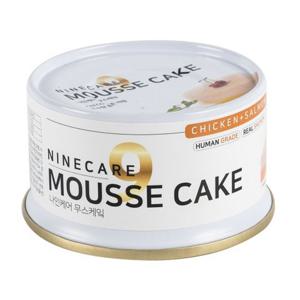 나인케어 무스케이크 치킨&연어 80g 고양이캔