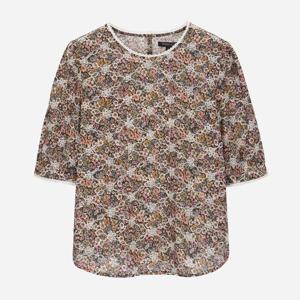 [써스데이아일랜드][여성]플라워 패턴 자수 블라우스(T256MBL146W)