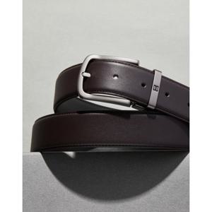 [닥스핸드백] 브라운 버클 DD로고 음각 소가죽 비조벨트 DBBE6E046W3