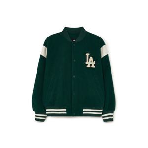 MLB자켓 GQC 3AJPV0934-07GND 울 어깨배색 홑겹 바시티자켓 LA다저스