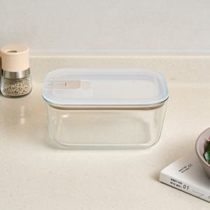 [모던하우스] 내열유리 플립형 밀폐용기 670ml