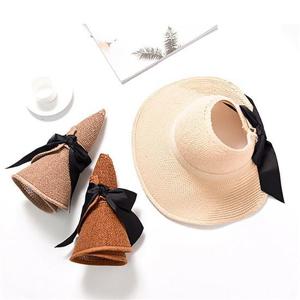 바캉스코디 여성돌돌이 썬캡 챙모자 여름휴양지모자 햇빛가리개