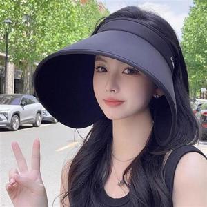 여름 모자 양측 썬캡 선캡 자외선차단 돌돌이 UPF50+ 모자