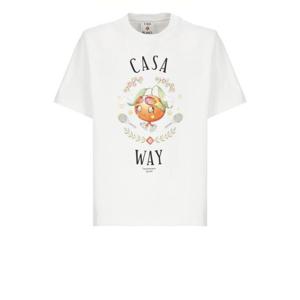 카사블랑카 반팔 티셔츠 MAW25JTS00102 BRIGHT WHITE White