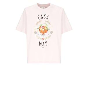 카사블랑카 반팔 티셔츠 MAW25JTS00109 PALE PINK Pink