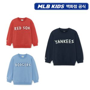 [MLB키즈PG] 스트릿 베이직 로고 테이프 아트웍 기모 맨투맨 3종 택1 (7AMTB1556)