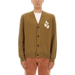 이자벨마랑 로고 패치 브이넥 가디건 CA0077HA A1L04H67KI