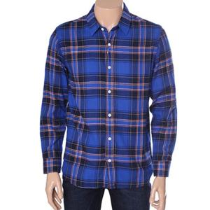 [뱅뱅]남녀공용 베이직 체크 긴팔 면 남방 NSL707