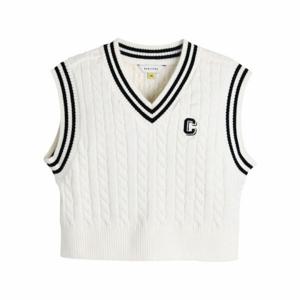 [컬리수]아이돌스쿨 크롭 니트 베스트 C251VE201P-1